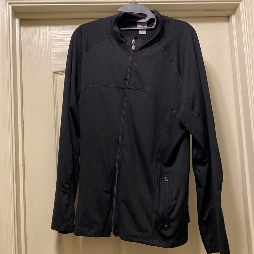 Black jacket zip up